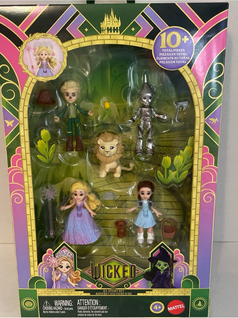 NIB Wicked 2025 Oz Story Set Mattel figure Set Small Doll. 10+ Pieces. Sealed.